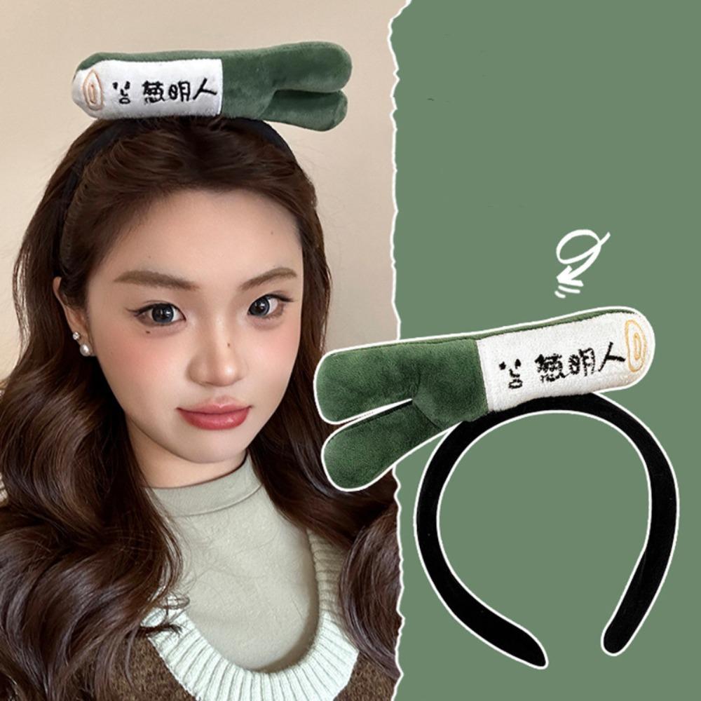 Elastic Wash Face Hairband PP Cotton Vegetable Creative Hair Hoop Cartoon Food Doll Headwear Gifts