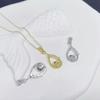 Медно-позолоченный кулон с жемчугом в форме капли 18K золотом, DIY ожерелье для женщин