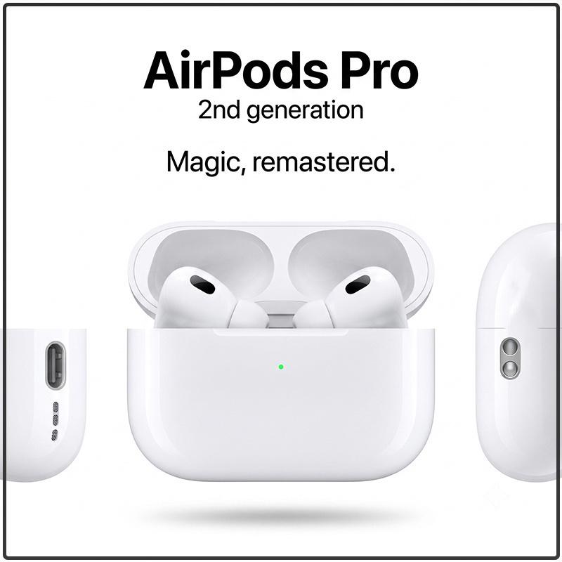 AirPods Pro 2-го поколения Bluetooth-наушники Быстрая зарядка USB-C 30 часов воспроизведения в комплекте Продвинутое шумоподавление Стерео иммерсивный звук Наушники-вкладыши