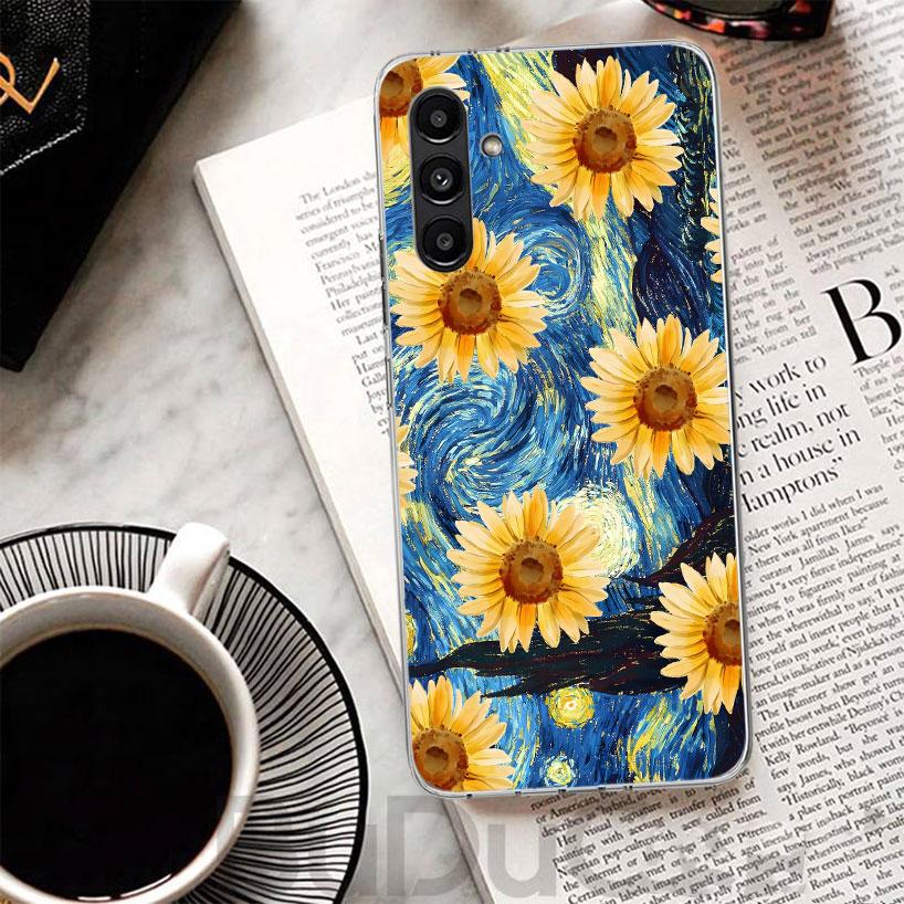 Чехол для телефона 'Звездная ночь' Ван Гог Для Samsung A17 A16 A26 A36 A56 A15 A14 A13 A55 A54 A53 A35 A34 A33 A25 A24 A23 A05S A04S A