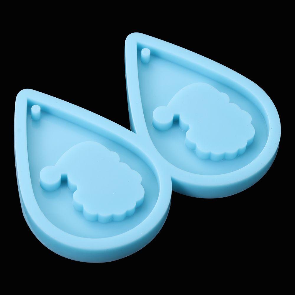 Dangle Jewelry Making Tools Earrings Resin Mold Pendant Molds Merry Christmas Resin Silicone Mould