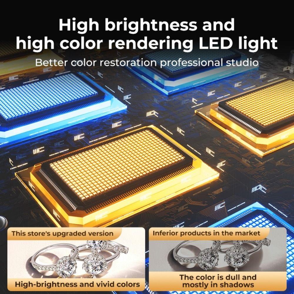 45/65 см Студийный складной световой бокс LED с фоном, студийный софтбокс, кольцевая лампа, фотобокс и сумка для студийной съемки