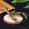 Pure Copper Lobster Trinkets Solid Cast Tea Pets Antique Collections Miniatures Home Vintage Brass Animal Figurines Crafts
