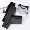 Spring and Summer Men's Modal Long-sleeved Trousers Pajama Suit Large Size Sports Homewear Suit Spring and Autumn