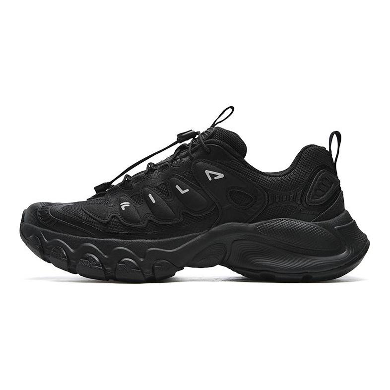 Fila TRUFFLE Амортизирующие Устойчивые к истиранию Легкие Увеличивающие рост Низкие Массивные Кроссовки Мужские Черные F12M611104FBK