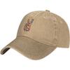 Peace Sign Hand Baseball Cap Washed Cotton Distressed Hippie Style Adjustable Dad Hat