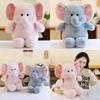 Adorable Pink And Gray Elephant Plush Pillow For Kids And Girls Perfect Gift