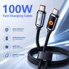 Кабель данных USB C 100 Вт 1 2 м Автоматическое отключение Быстрая зарядка Тип USB A на Type C Для телефона Высокоскоростная передача данных Кабель данных