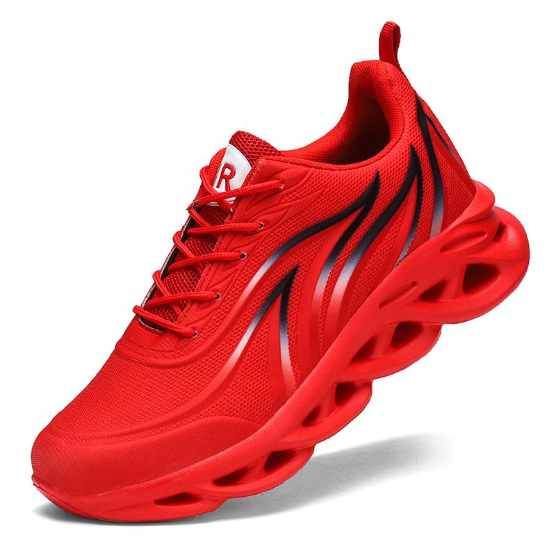 Кроссовки для бега Мужская мода Спортивные кроссовки Blade Cushioning Кроссовки для бега с принтом пламени Легкие кроссовки для бега