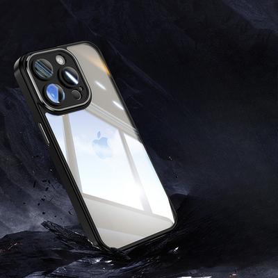 Подходит для чехла для мобильного телефона iPhone15ProMax Акриловый прозрачный Apple 14 Креативный с плёнкой для объектива 13 Защитный чехол