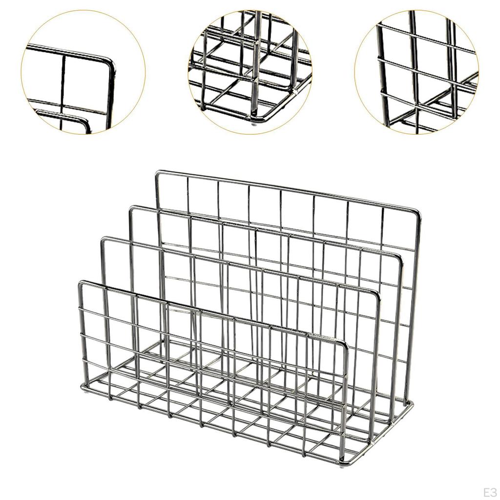 Настольная книжная полка, сортировщик папок для файлов, железный переплет, держатель для книг, органайзер для книг, почтовых кулинарных книг,