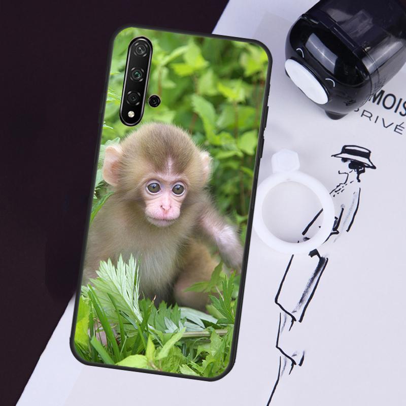 Cute Baby Monkey Animal Case For Huawei Nova 3i 7i 11i 11 Pro 10 9 SE 5T Y60 Y61 Y70 Y90 Y91 P20 P30 P40 Lite Cover