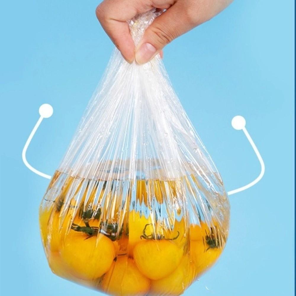 100/300/500pcs Elastic Mouth Plastic Bags Food Grade Plastic Cling Film Cover  For Fruit Vegetable