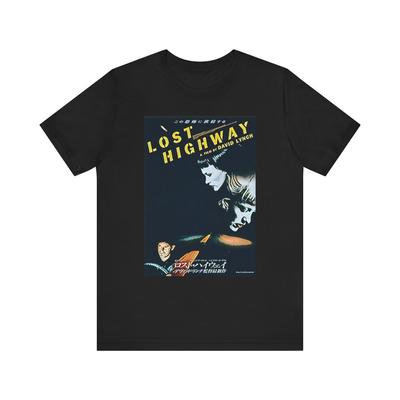 Lost Highway David Lynch Графический Принт Круглый Вырез Унисекс Хлопковая Футболка с Коротким Рукавом