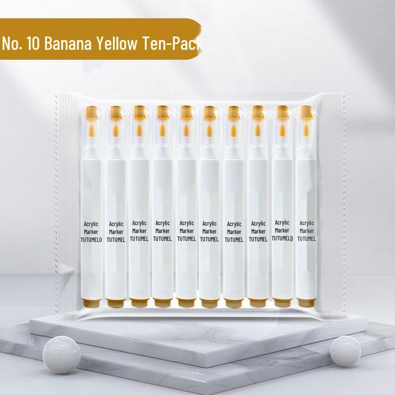 Набор водостойких художественных маркеров одного цвета, 36 штук - Черный, Белый, Красный непрозрачный - Идеально для детского рисования