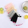 Invisible Thin Non-slip Women Summer Sock Slippers Half Palm Socks Open Toe Socks Cotton