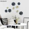 Настенный декор из керамических цветов ручной работы Креативная 3D-подвеска для гостиной Настенный декор с фоном для телевизора Аксессуары для украшения дома