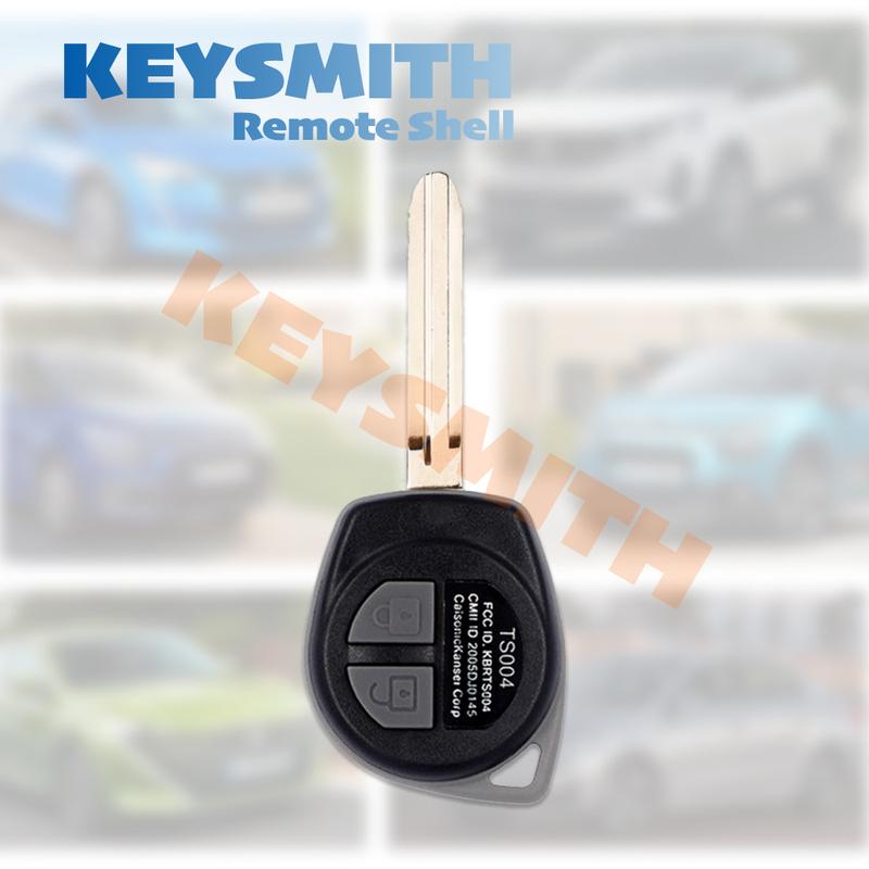 KEYSMITH 2 Button Remote Key Shell For Suzuki Grand Vitara Ignis Alto SX4 Agila HU133R TOY43 SZ11R Blade Fob Case Cover Pad