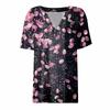 Women's T Shirt Tee Printed Short Sleeve Daily Weekend Fashion Basic V Neck Regular Top