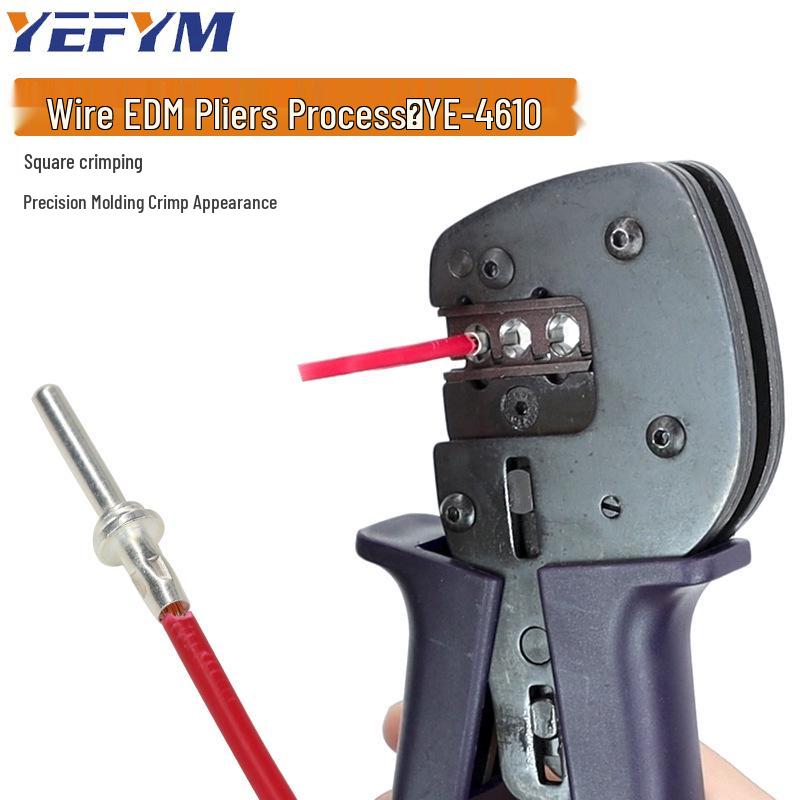Aviation Plug Pin/New Energy Photovoltaic Terminal Crimping Pliers with High Precision Ratchet Jaws YEFYM.