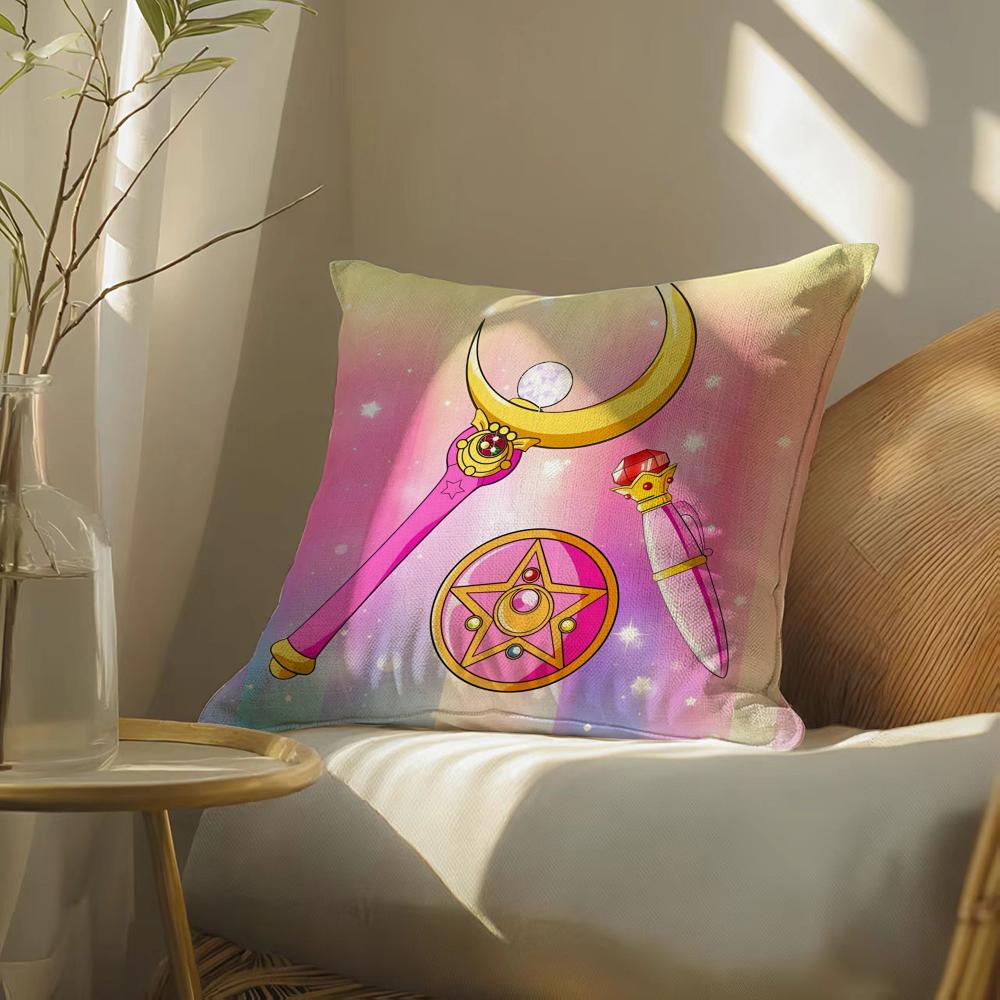 Чехол на подушку S-Sailoranimem-Moon, Двусторонний принт, Подушка для дивана, Изголовье кровати
