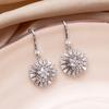 Women's Full Zircon Tassel Earrings Dangle Green Vintage Style Luxury Wedding Jewelry Christmas Valentine's Day Gift Accessories