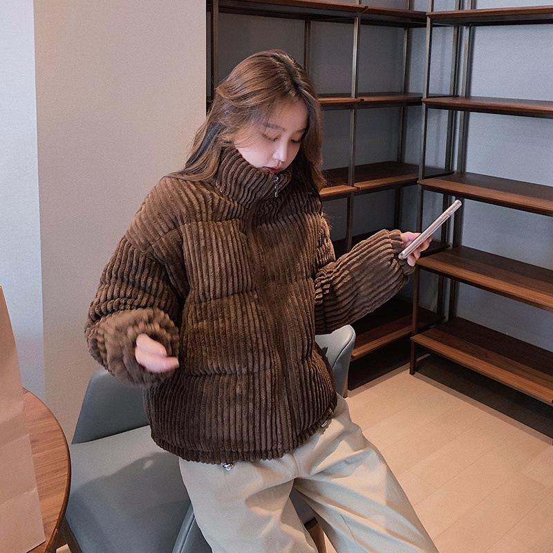 Свободная пуховая хлопковая куртка женская новая зимняя куртка зимнее пальто