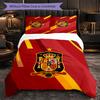 Spain national football team 3 Piece Bedding Set Soft Duvet Cover Set with Pillowcases Printed Bedroom Decor Set for Home