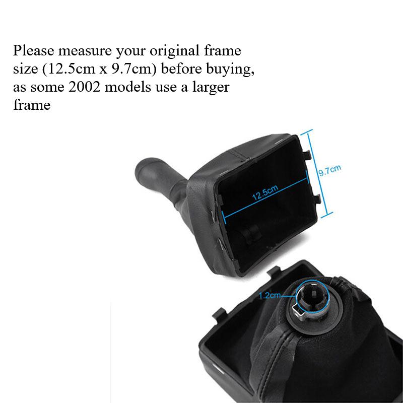 for Volkswagen Polo 9N 9N2 2002-2009 Car 5 Speed Manual Gear Shift Knob Lever Shifter Boot Cover Gaiter Collar Replacement