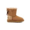 UGG Короткие зимние сапоги Bailey Sheepskin Bow Fleece длиной до середины голени для детей, каштановые 1123617T-CHE