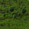 20 Pcs Shrub Vegetation Military Scene Sand Table Landscape Tree Model Deor