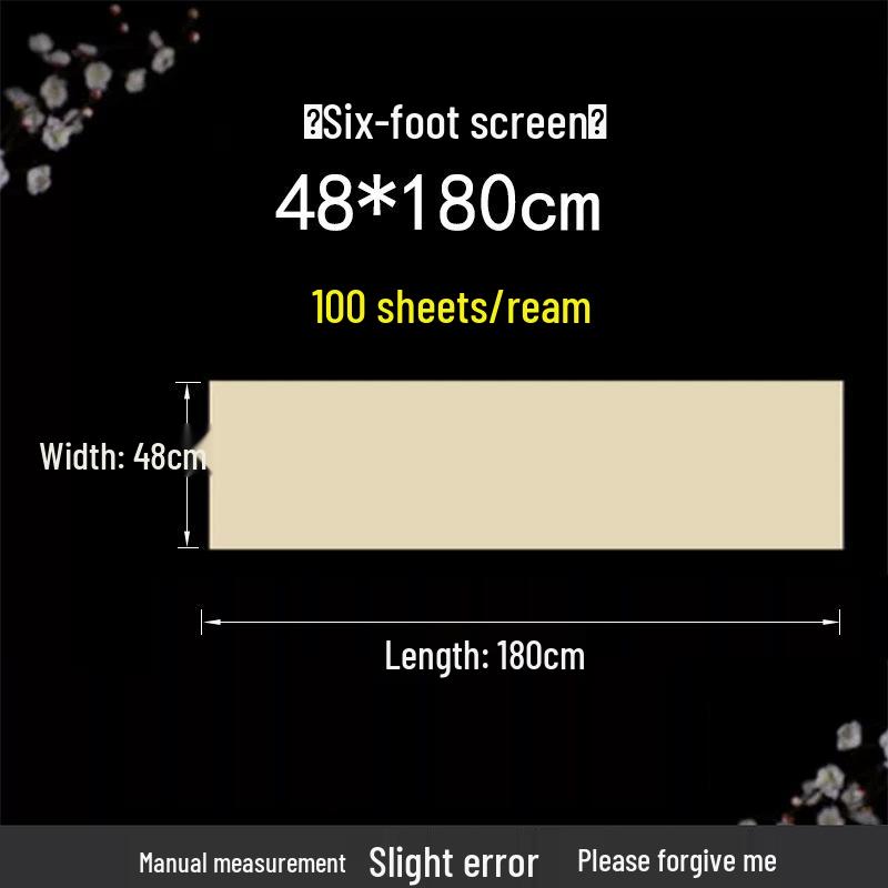 Antique Deckle-Edge Bamboo Pulp Calligraphy Practice Paper for Beginners