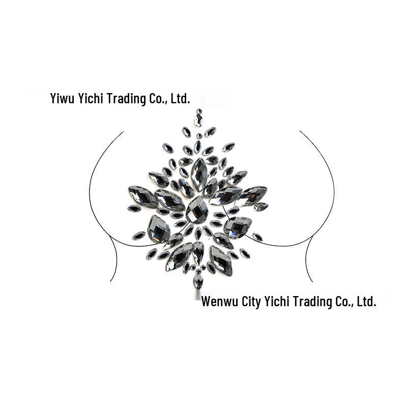 Блестящие тату-наклейки для макияжа и украшения груди на карнавал