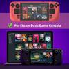 Защитный чехол для игровой консоли Steam Deck с подставкой Мягкий защитный чехол с кронштейном Прочный защитный чехол для игровой консоли