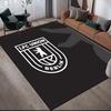 1. FC Union Berlin Flannel Printed Carpet, Home Sofa Decoration for Living Room & Bedroom, Non‑Slip Play Flannel Floor Mat for Game Room