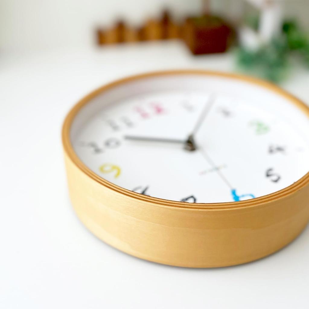 KATOMOKU Plywood Wall Clock 14 Wall Clock Continuous Second Hand km-85NA 202mm (radio Clock)