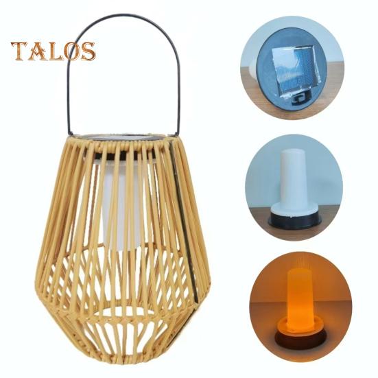 Уличный солнечный фонарь с ручкой, мягкий теплый свет, автоматическая зарядка, водонепроницаемый, управляемый светом, садовый солнечный светильник, декор