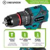 ONEGREEN 1200 Вт 480 Н.М крутящий момент бесщеточная электрическая ударная дрель 20 передач аккумуляторная отвертка электроинструменты для Makita 18 В аккумулятор