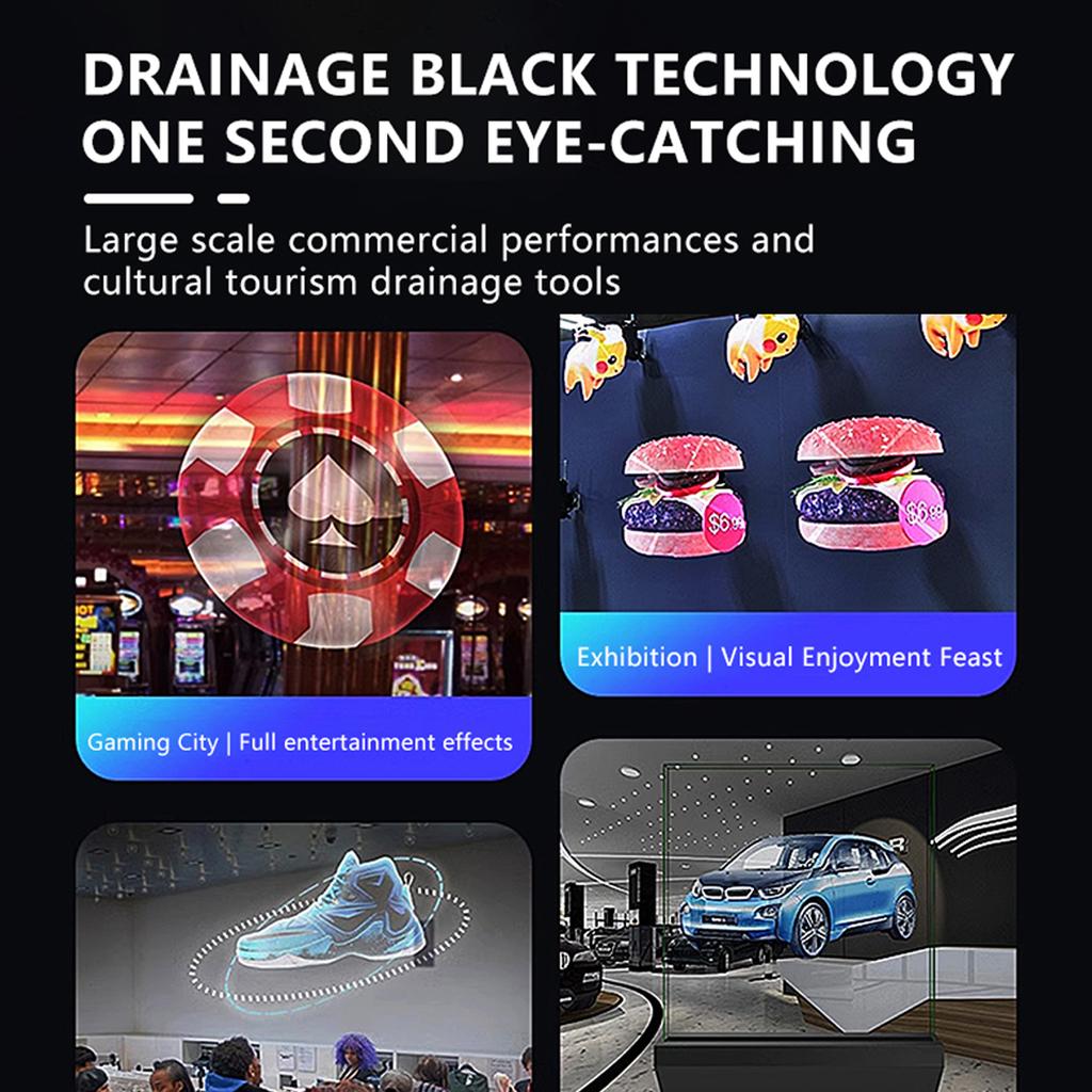 420mm Ultra-thin 3D Holographic Advertising Machine 3D Imaging Holographic Advertising Projector