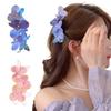 Заколка-бабочка для волос Цветок и бабочка Заколка для волос Гавайские цветочные аксессуары для волос для пляжа, свидания, вечеринки, улицы