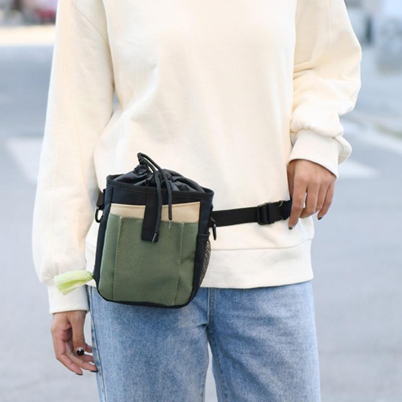 Dog Training Bag Adjustable Pet Treat Pouch Outdoor Walking Bag Pet Supplies Treat Waist Bag Pet Outdoor Treats Bag