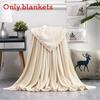 Oversized Simple Solid Color Soft Plush Blanket For Napping Sofa And Use Bedroom