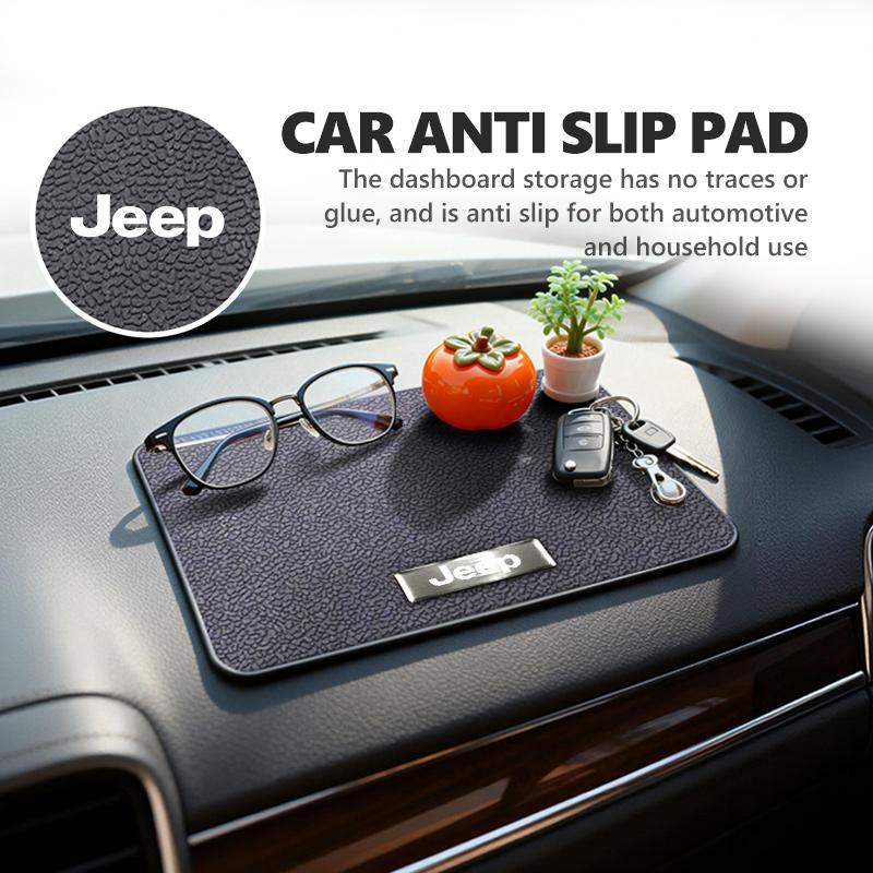 DAMIXF1 Car Dashboard Anti-slip Pad Phone Multifunction Non Slip Mat For Jeep Grand Cherokee Patriot Renegade Compass Wrangler
