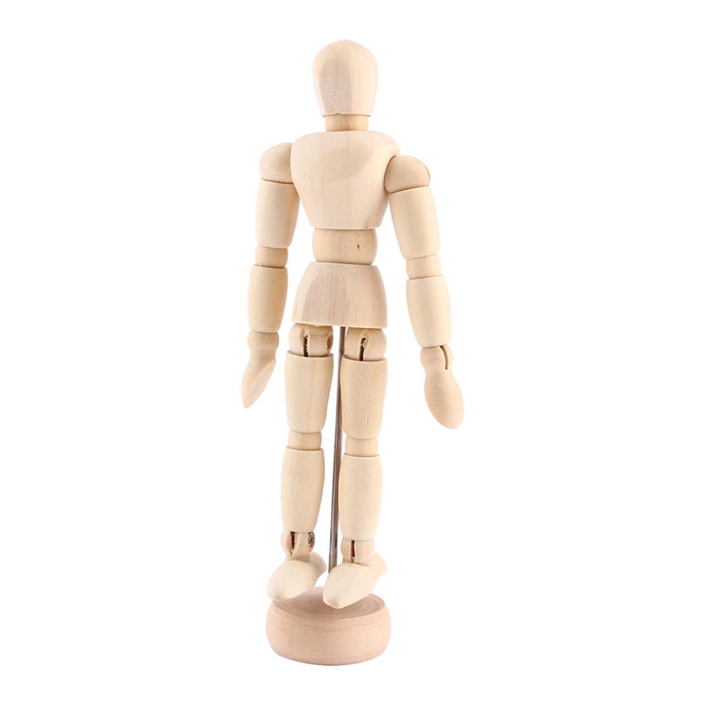 Wooden Manikin Model, Articulated for Artists, Photographers, Animators, Desk Toy, Ornament