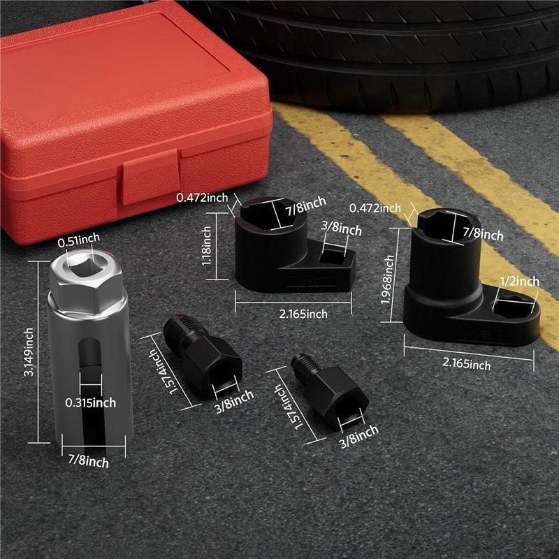 22mm Oxygen Sensor Socket Wrench Car O2 Sensor Remover Disassembly Spanner Auto Repair Tool