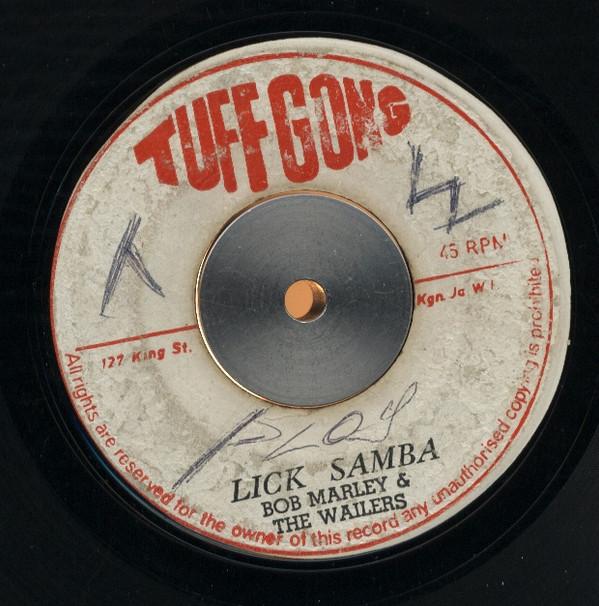7-дюймовая пластинка БОБ МАРЛИ THE WAILERS Lick Samba NONE Tuff Gong 1971 Ямайка Регги Ска Даб Б/у