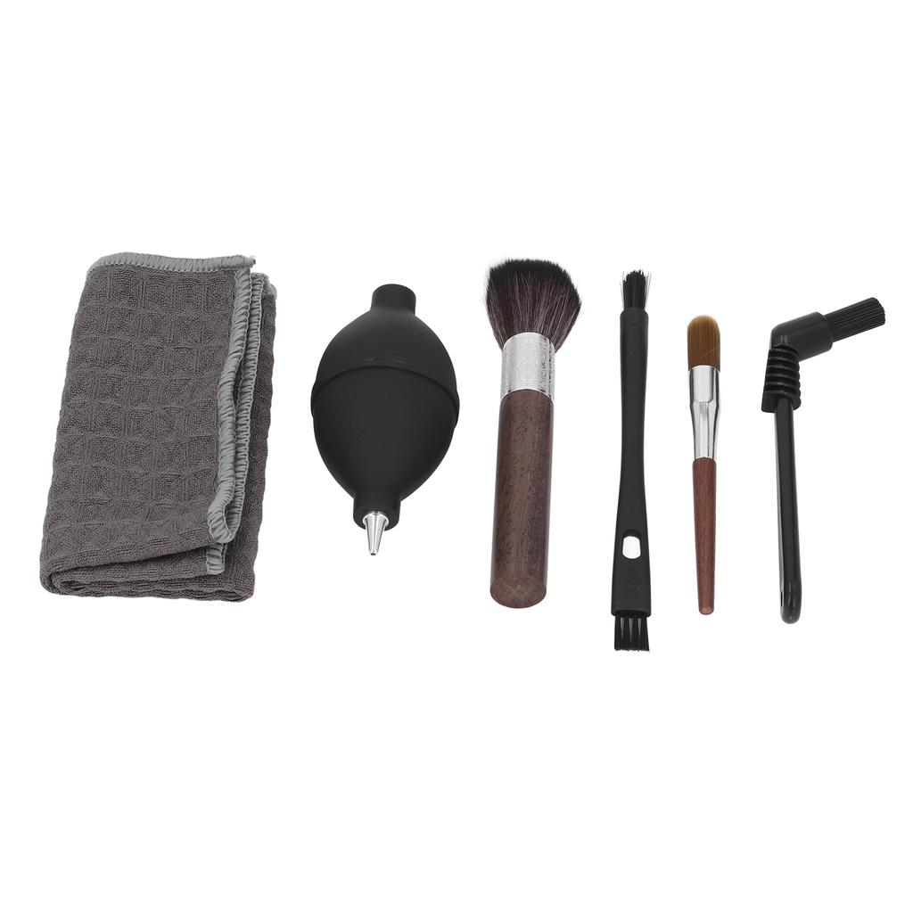 Набор из 6 щеток для кофемашины, деревянные нейлоновые щетки, полотенце, набор щеток для чистки кофемашины