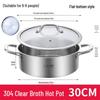 YouChumao Экстратолстая Горячая Кастрюля из Нержавеющей Стали 304