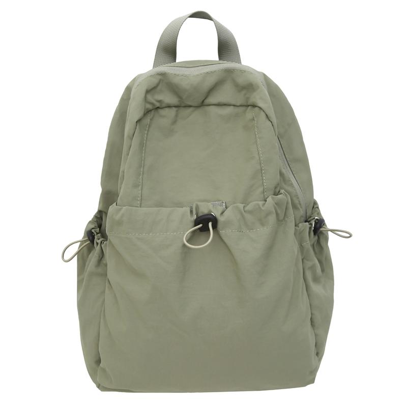 Однотонный плиссированный рюкзак для мужчин, легкий дорожный рюкзак, женская школьная сумка