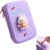 Arras Squishy Large Capacity Pencil Case Character Cute Large All-purpose Pouch, 1 Piece, Rabbit Purple